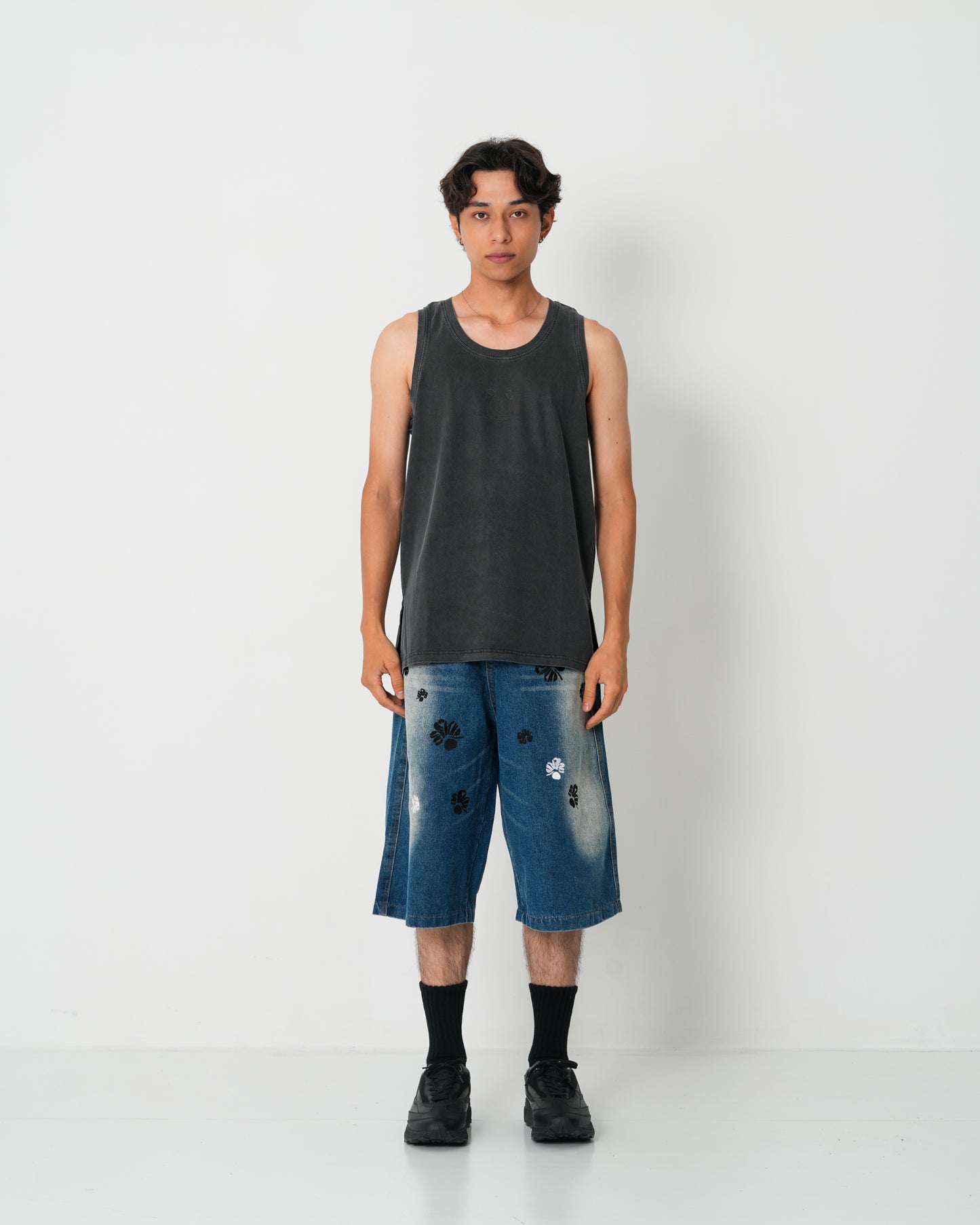 Washed Denim Shorts SP