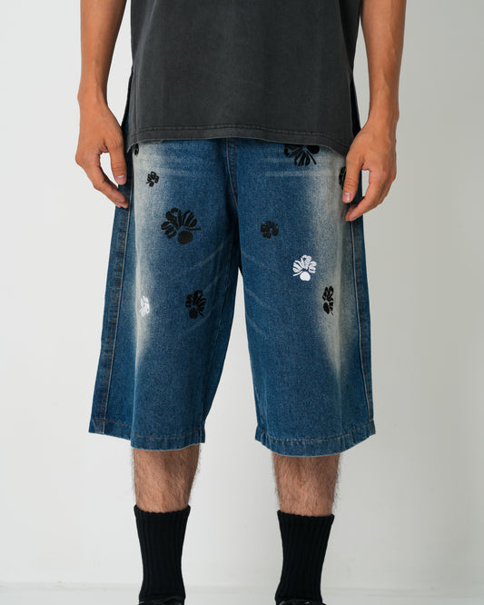 Washed Denim Shorts SP