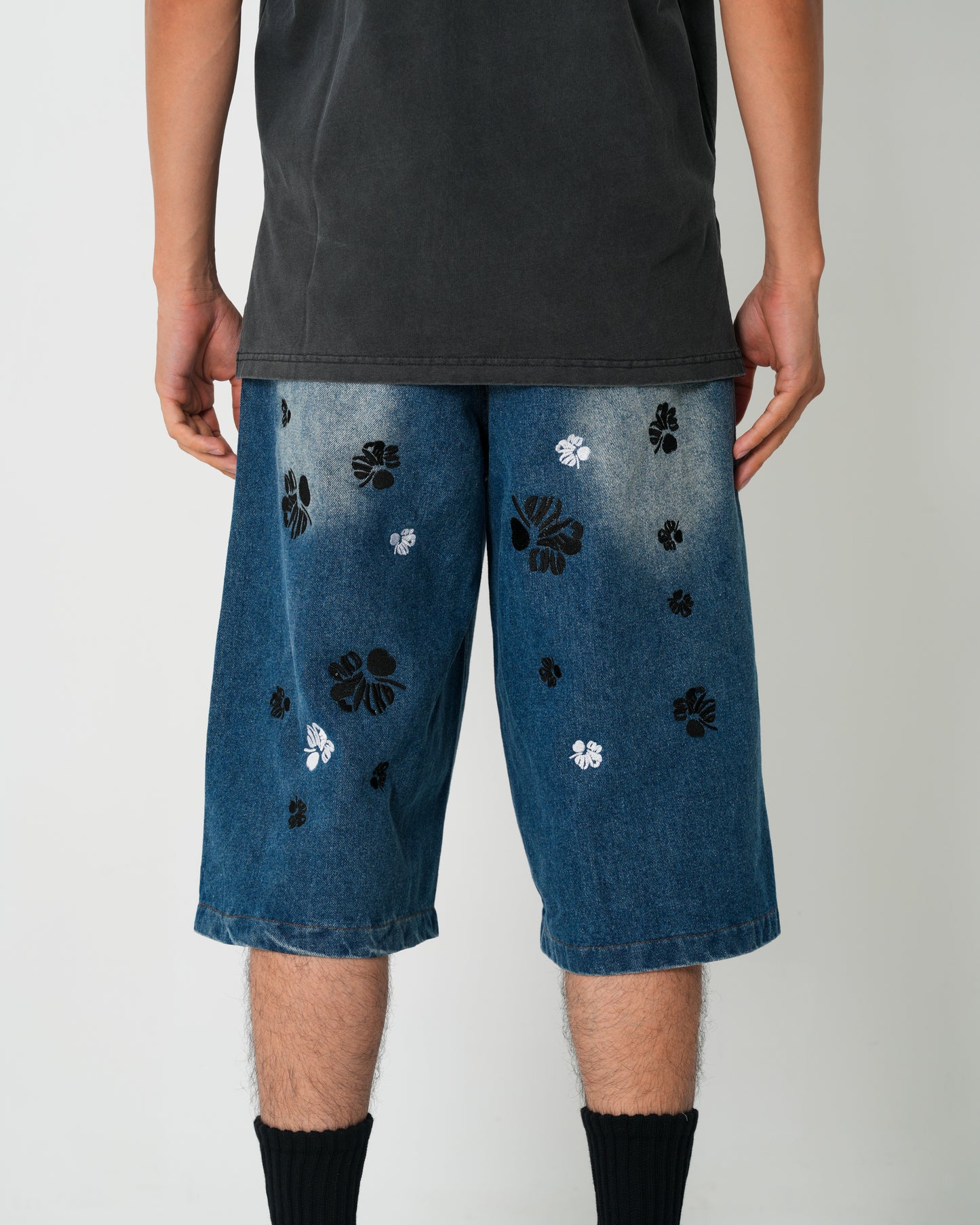 Washed Denim Shorts SP