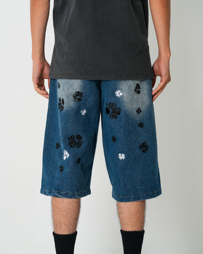 Washed Denim Shorts SP