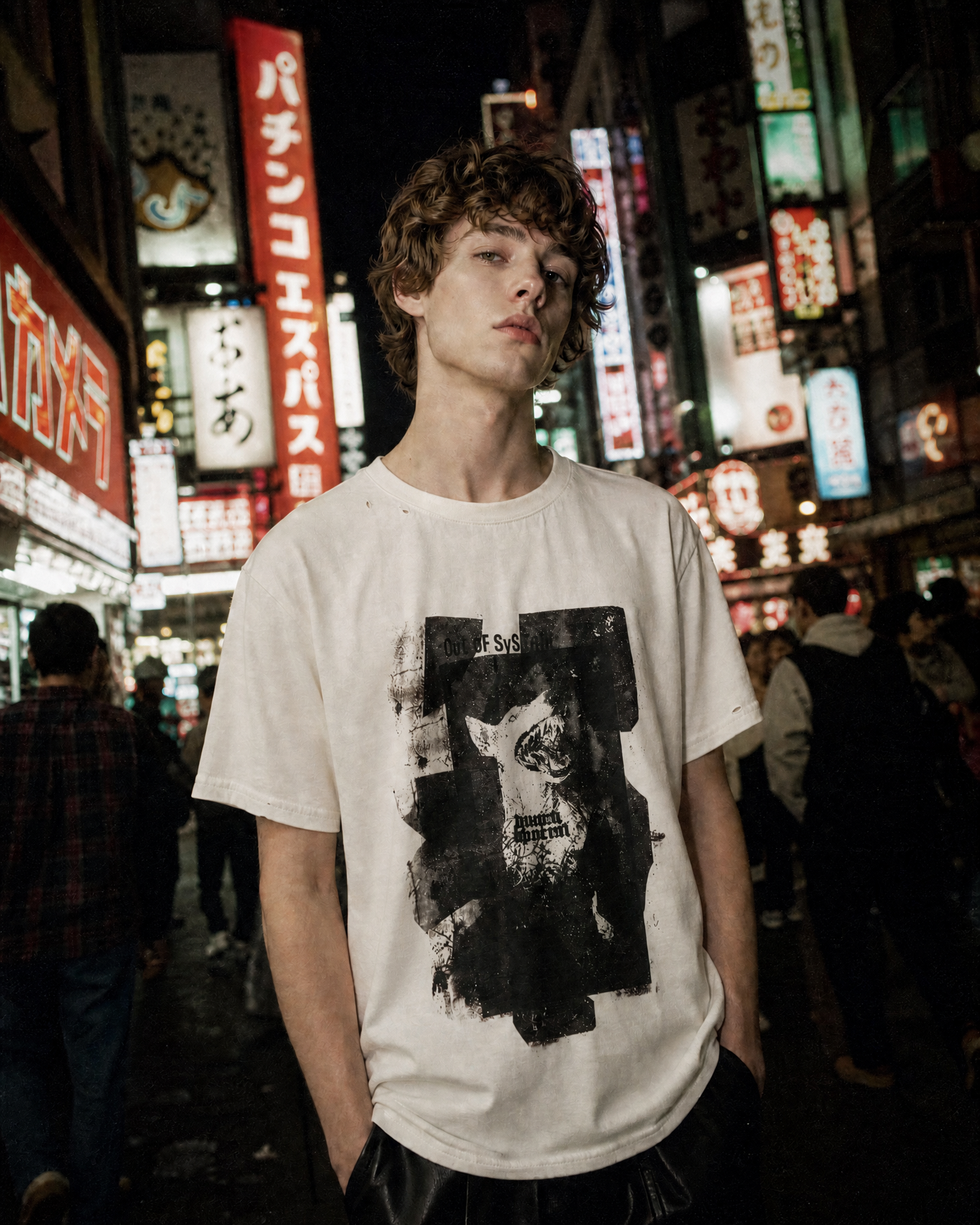 Distressed “D.O.G” Graphic Tee