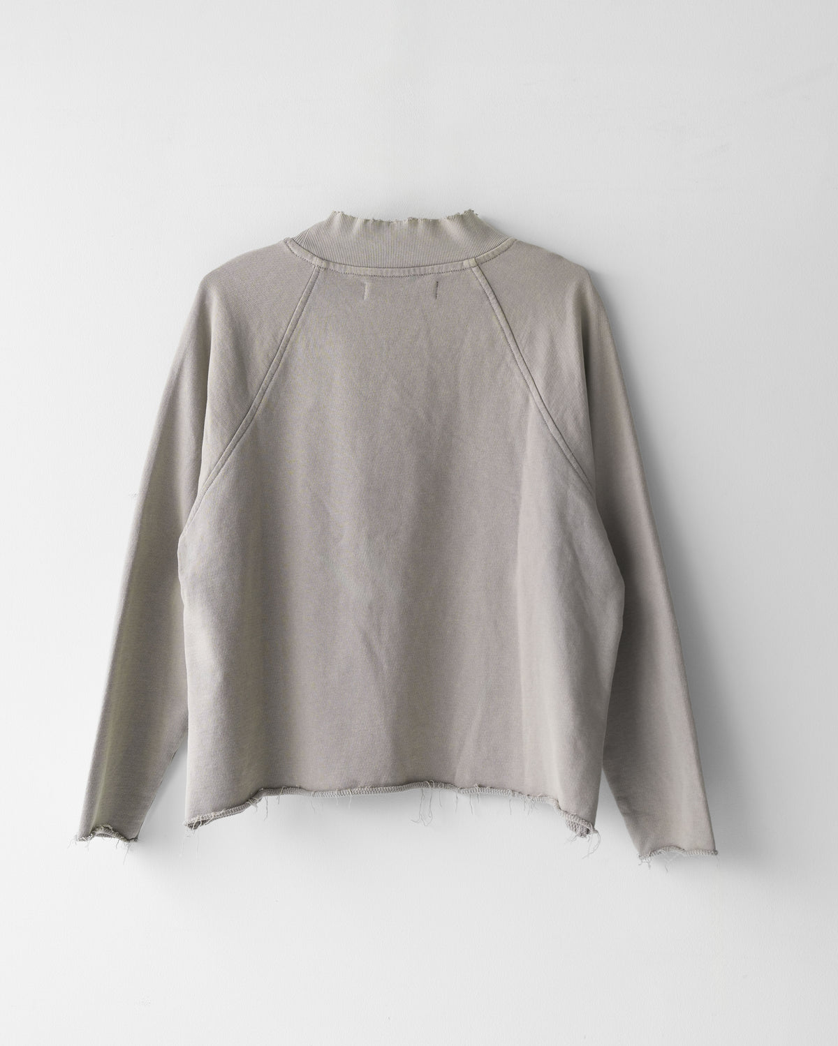 Raw Edge Destroyed Snow-Washed Sweater GRY