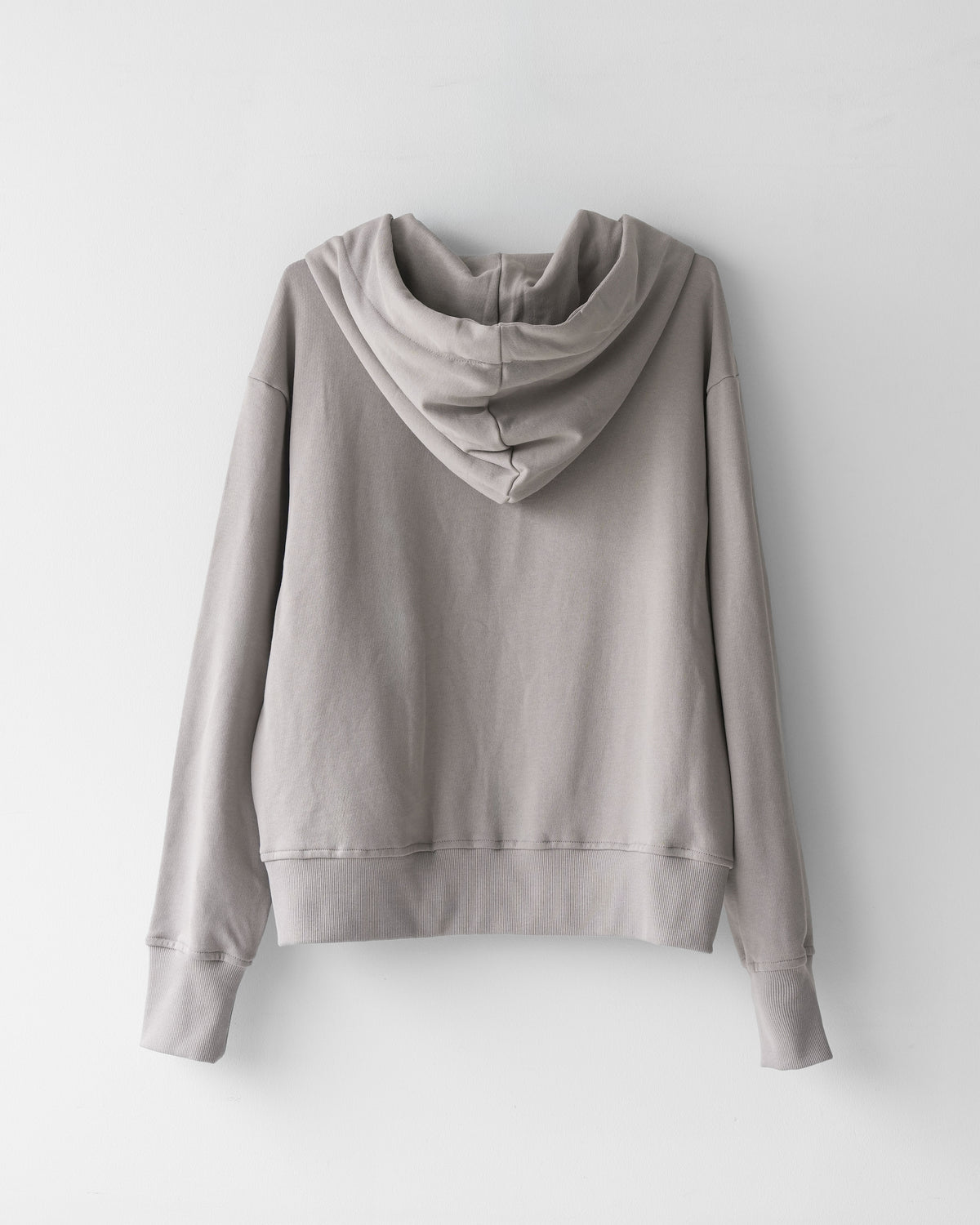 Cropped Wide-Fit Logo Print Scarf Hoodie GRY