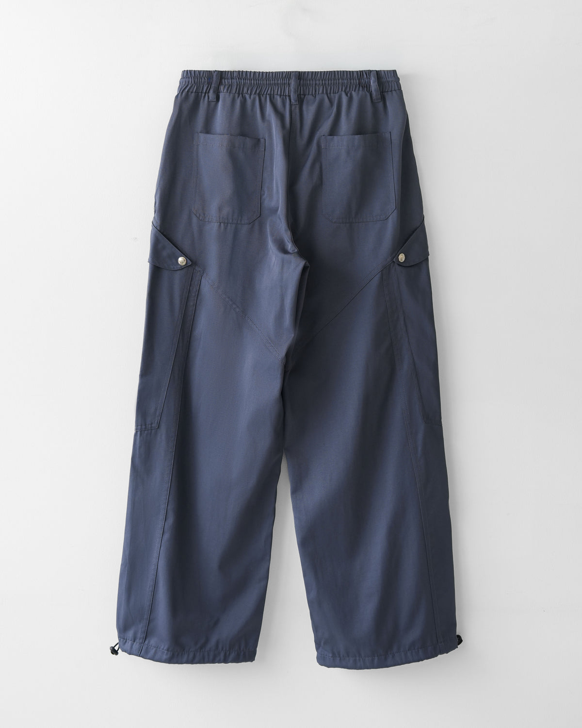 Skeleton Twill Drawstring Adjustable Cargo Pants NVY