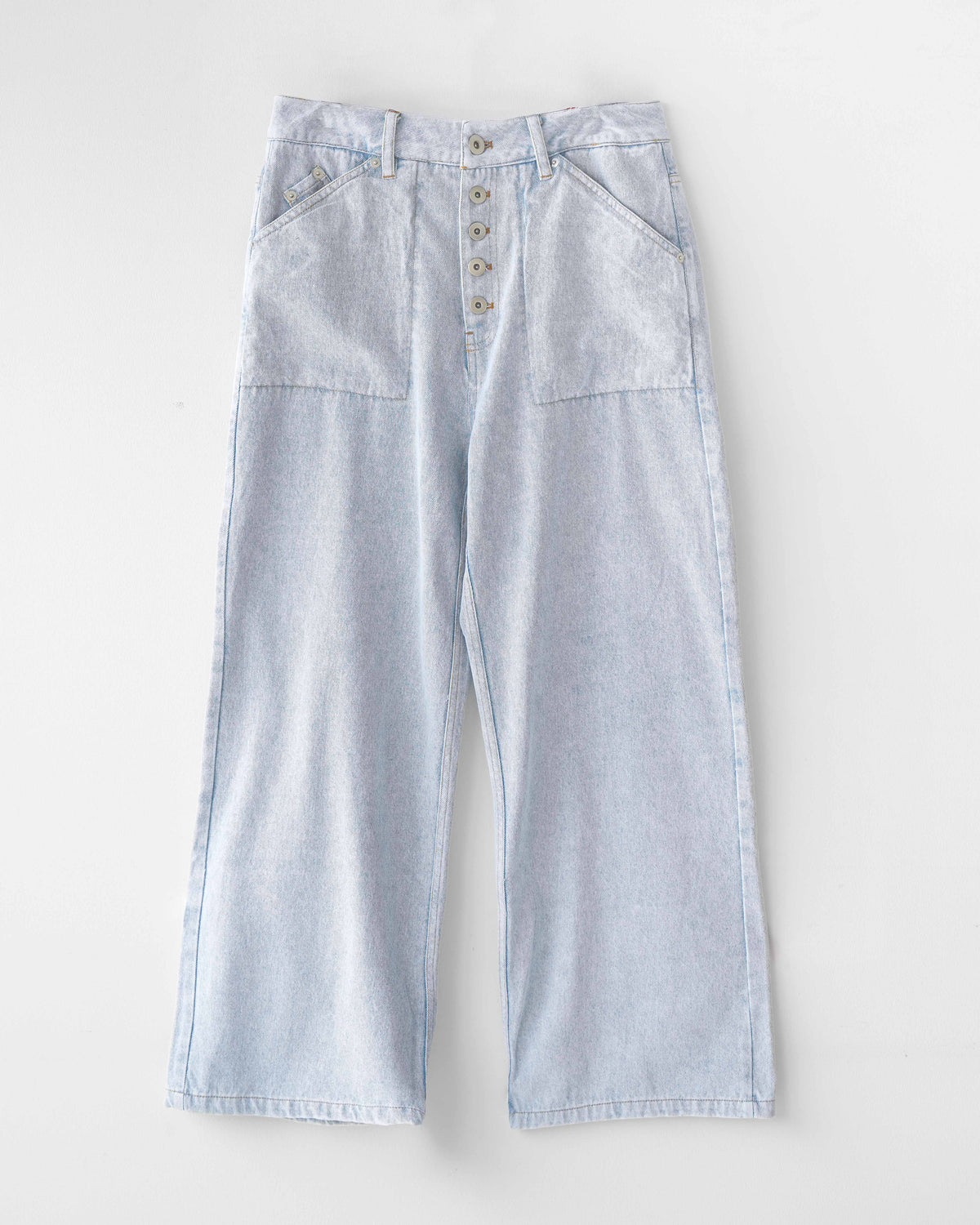 Washed Distressed Panelled Denim Jeans L.BLU