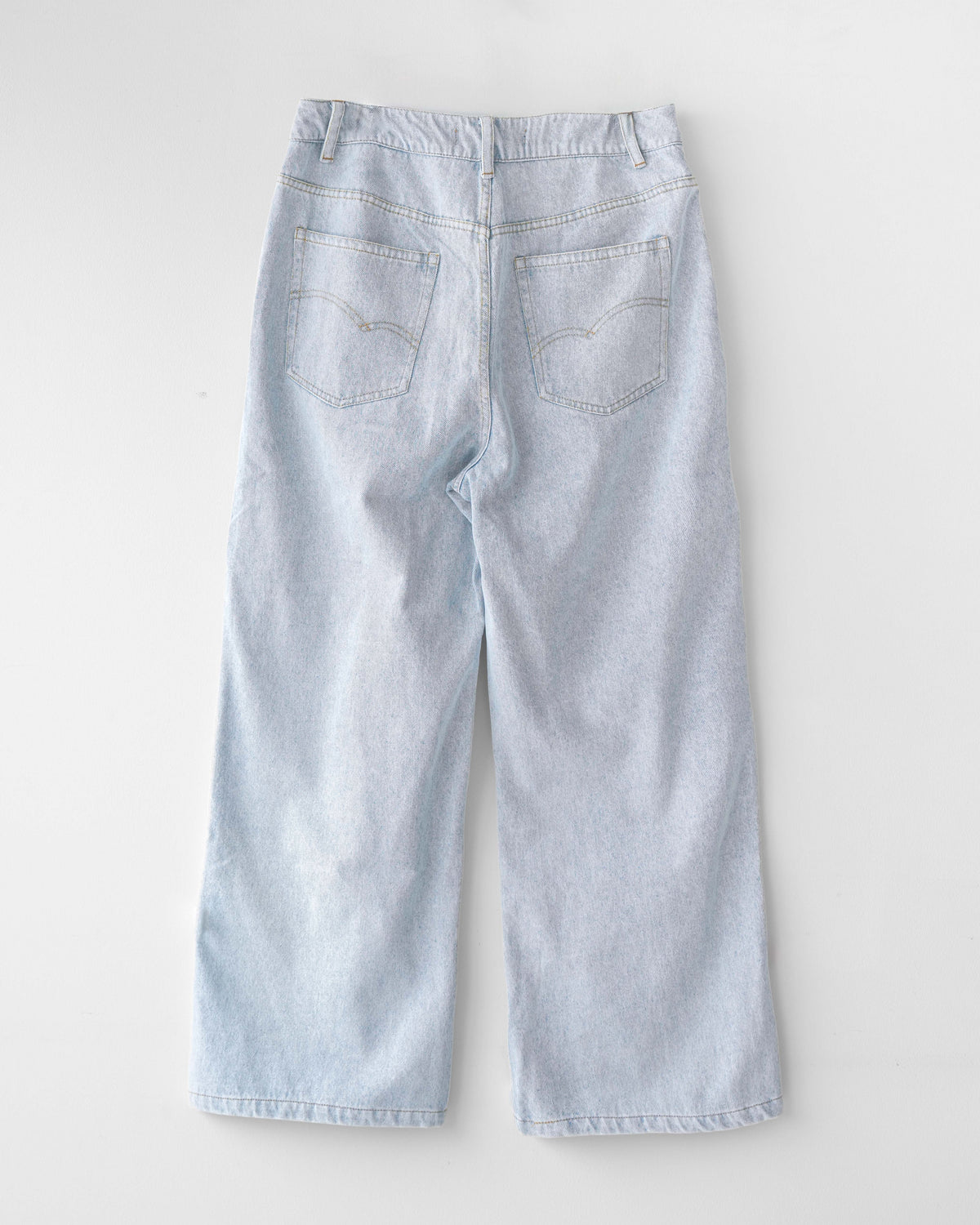 Washed Distressed Panelled Denim Jeans L.BLU