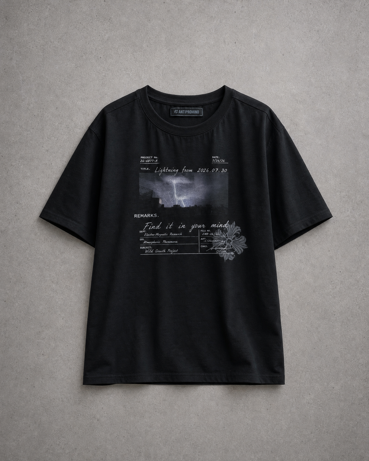 Distressed “Lightning” Graphic Tee
